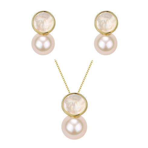 8-9mm Freshwater Petal & Mother of Pearl Set - House Of Pearls